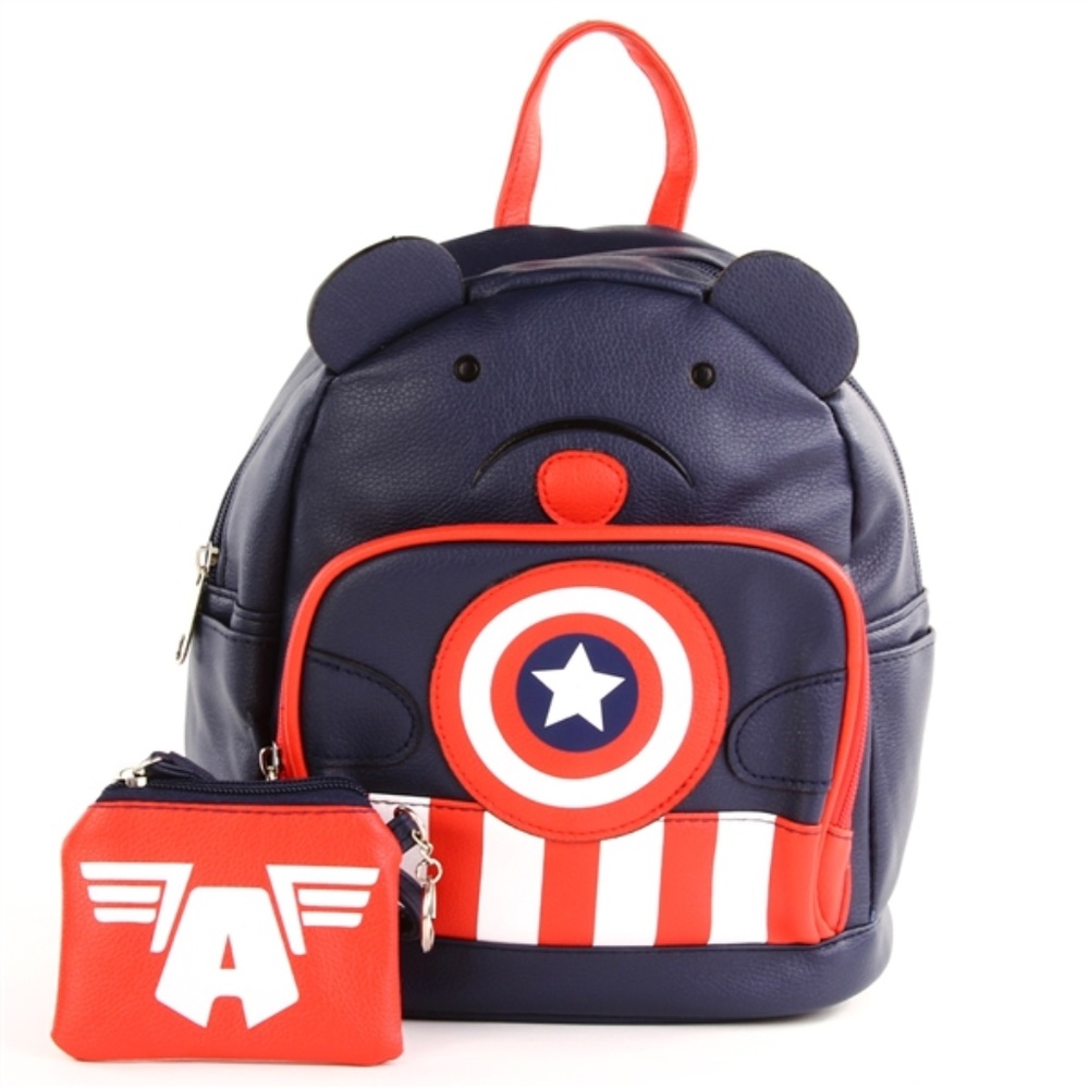 Captain America Bear Backpack